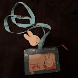 Miffy Blue Lanyard and Card Holder