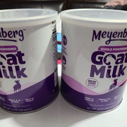 Never Opened Powdered Goat Milk, 2 Containers 