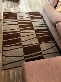 Brown & Grey 5 x 7 Area Rug