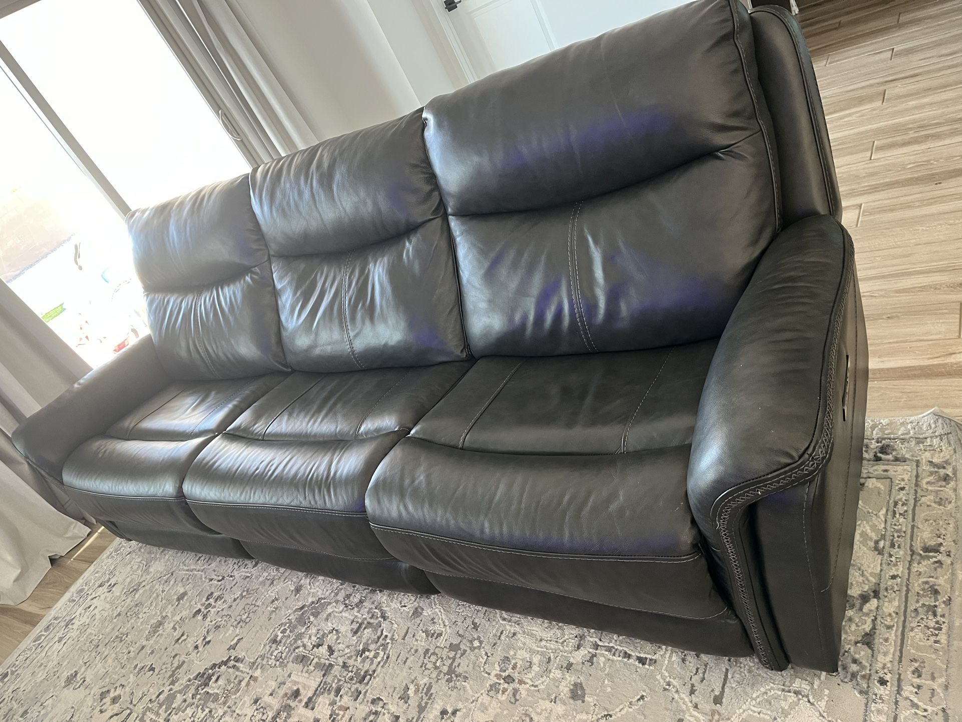 Reclining Leather Sofa