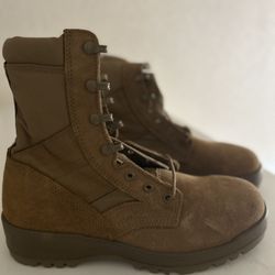 Steel Toe Military Boots. 