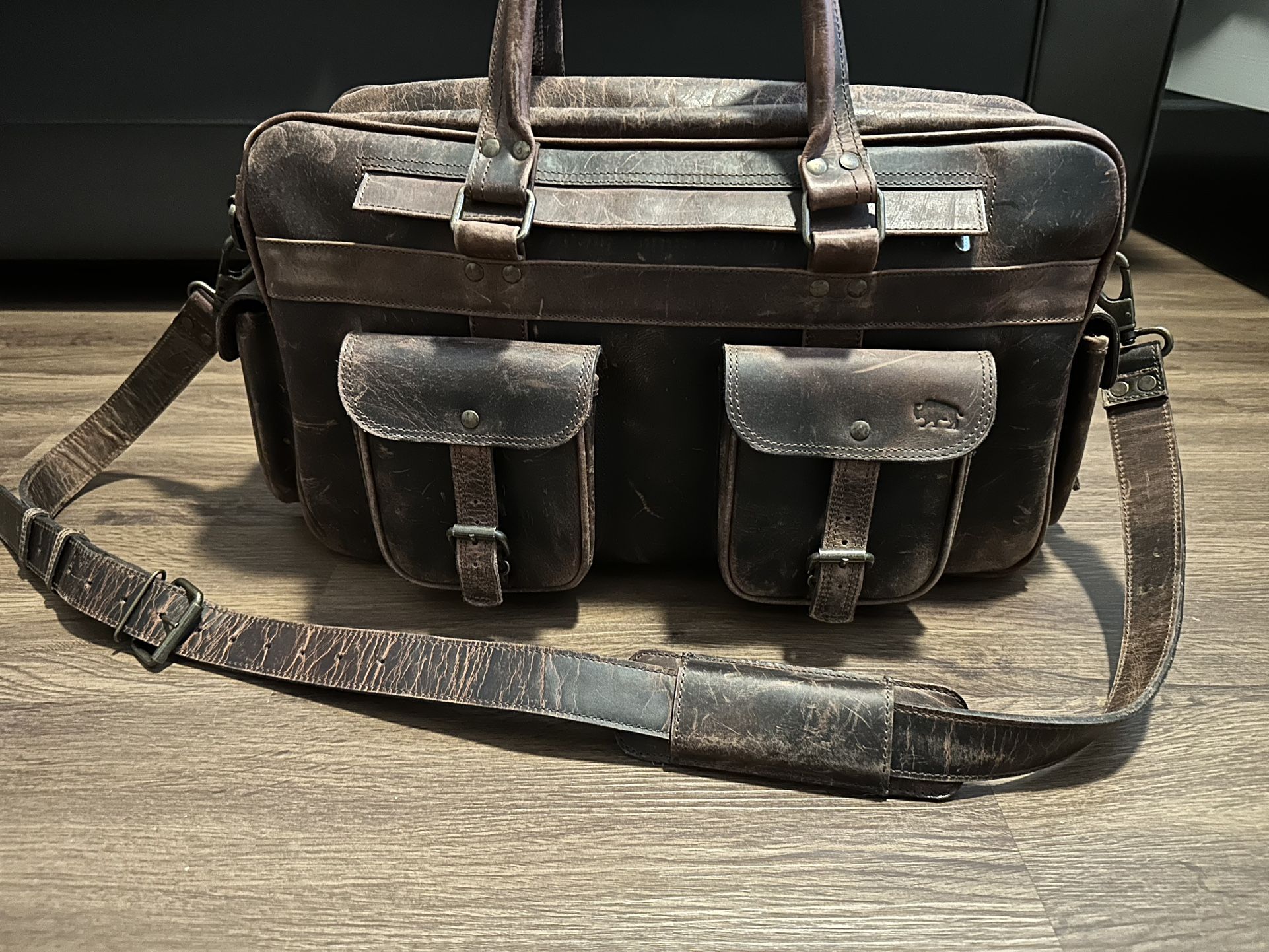 Leather Flight Bag Buffalo Jackson Pilot Bag Buffalo Leather Pilot