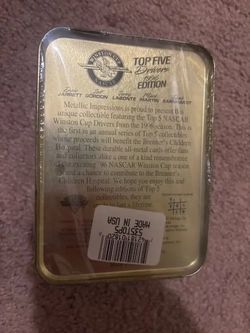 NASCAR Winston Cup Top 5 Drivers 1996 Collectible Tin