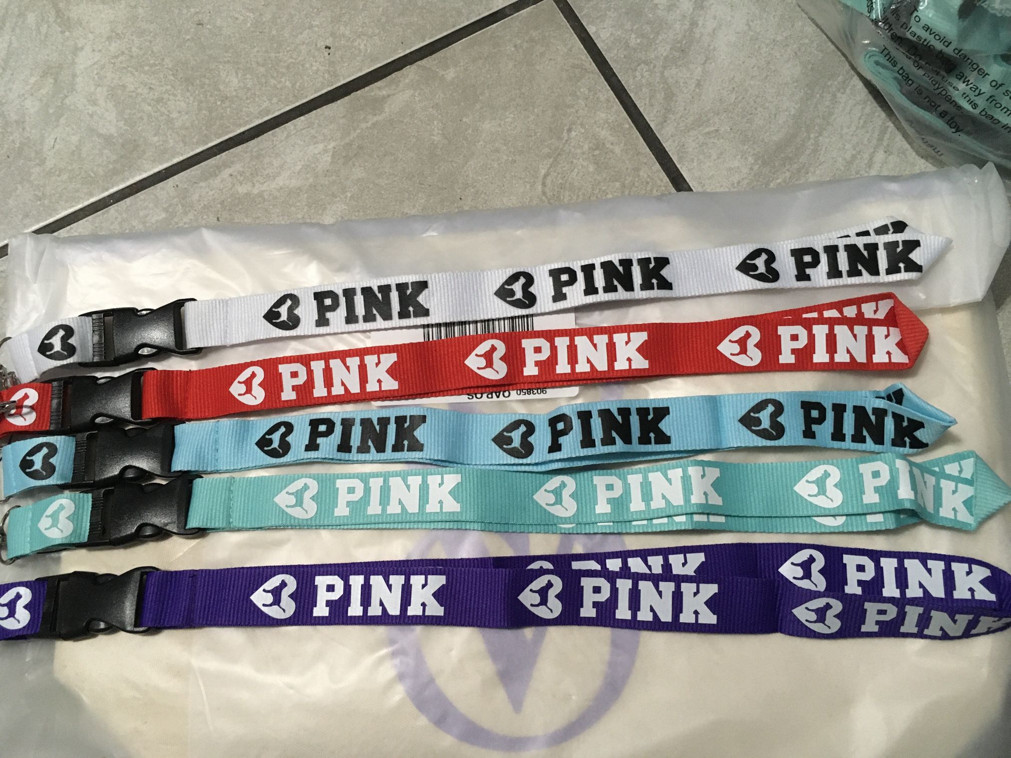 New PINK Lanyards $5 Each Victoria Secret Keychain …check Out My Profile 