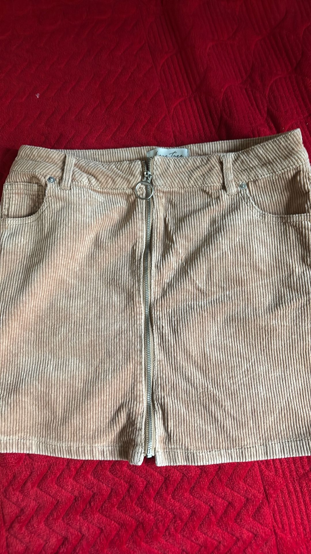 Light Brown Mini Skirt