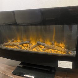 Curved Fireplace