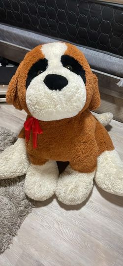 Giant stuffed dog
