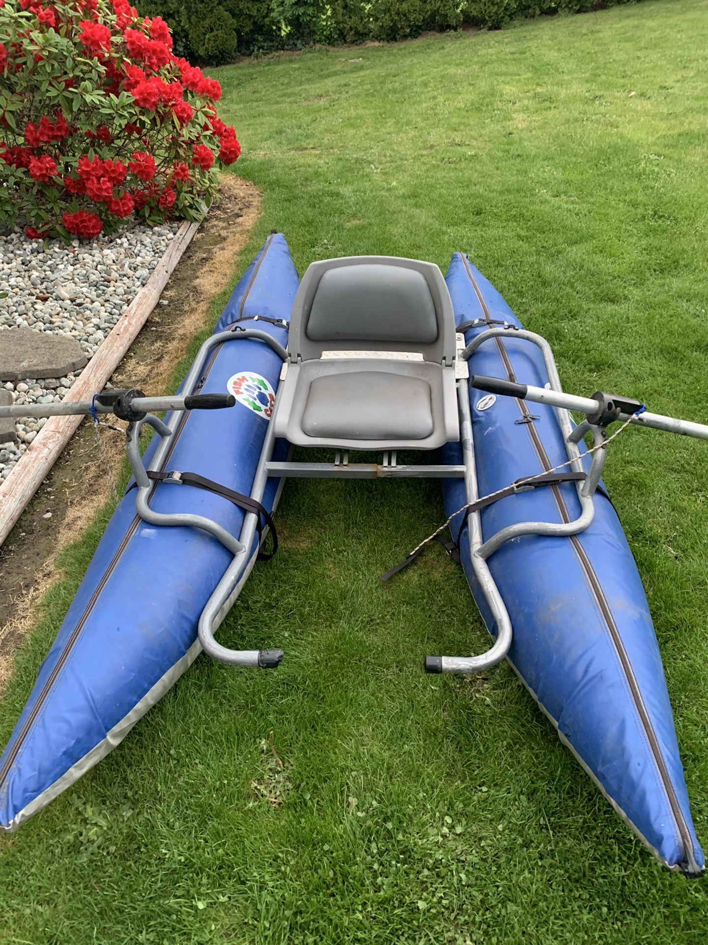 Pontoon boat and oars 100 for Sale in Stanwood, WA OfferUp