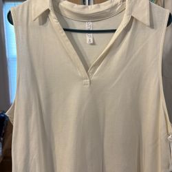 Women’s Creame Colored Tank Top 