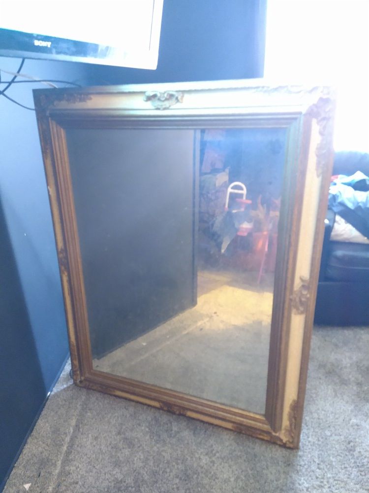 Huge antique mirror