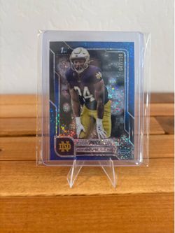 2025 Bowman Chrome Jadarian Price 1st Blue Refractor /150 Notre Dame Seahawks RC