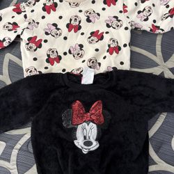 Toddler Girl Disney Minnie Mouse Fleece Soft Sweaters 3T 