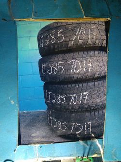 TIRE LT 285 70 17 each Installed ELMOFLES