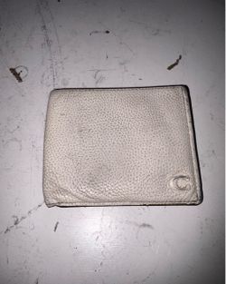 Coach Men’s Double Billfold Wallet Chalk White CC136