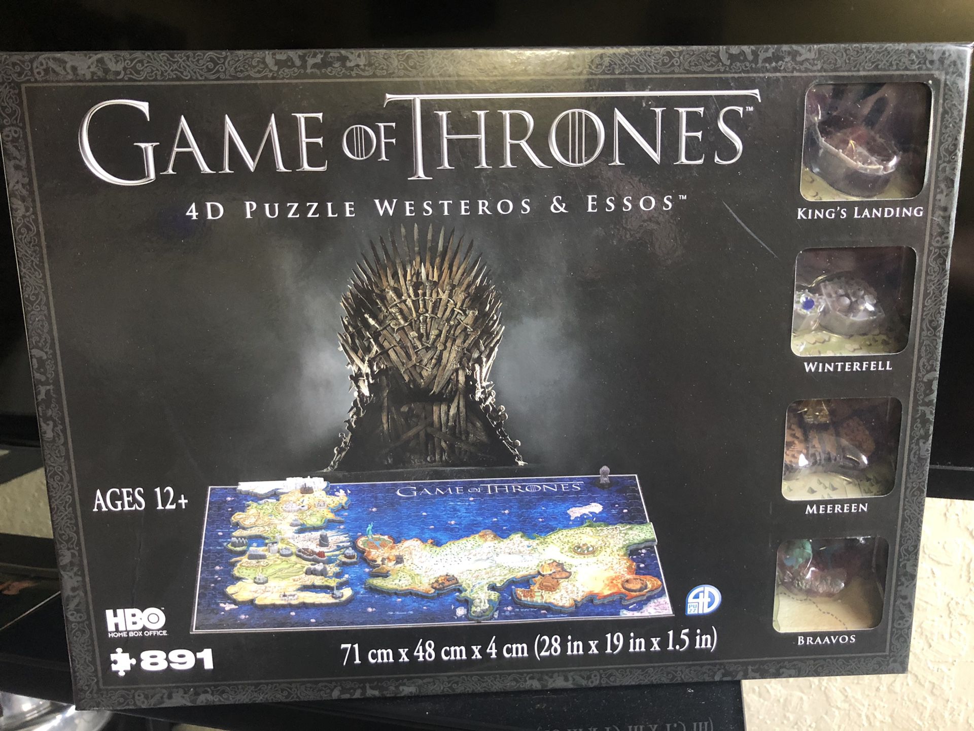 Game of Thrones 4D Puzzle Westeros & Essos
