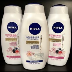 NOW $11.99 (PACK OF 3) NÍVEA BODY WASH