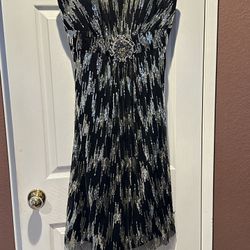 Beautiful Black/Gold Dress $80 Obo