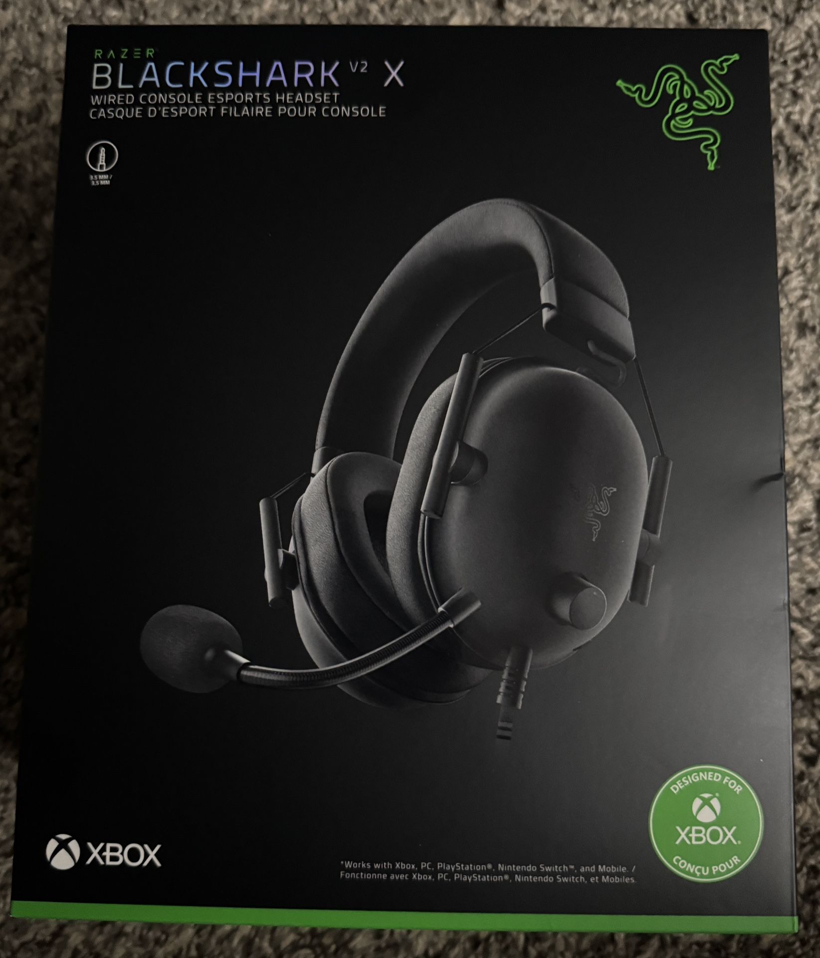 Razer BlackShark V2 X Wired Console Esport Headset