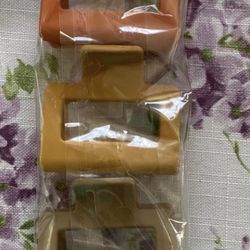 Rectangle hair clips