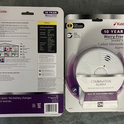 2 Pack Kidde 10-Year Smoke & Carbon Monoxide Alarm – New Sealed