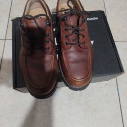 DOCKERS Lace Up OIL 10w Waterproof Resistant Work Shoes Men Size 10 Brown 