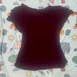 Purple Top with Grommet Detail