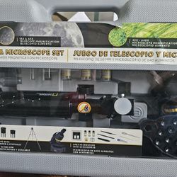 National Geographic 50mm Telescope And 640x Microscope 