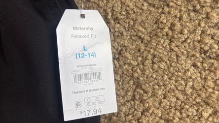Maternity Black Jogger Pants