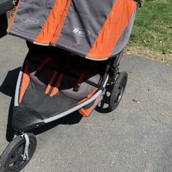 BOB Revolution FLEX Duallie Double Stroller - Orange