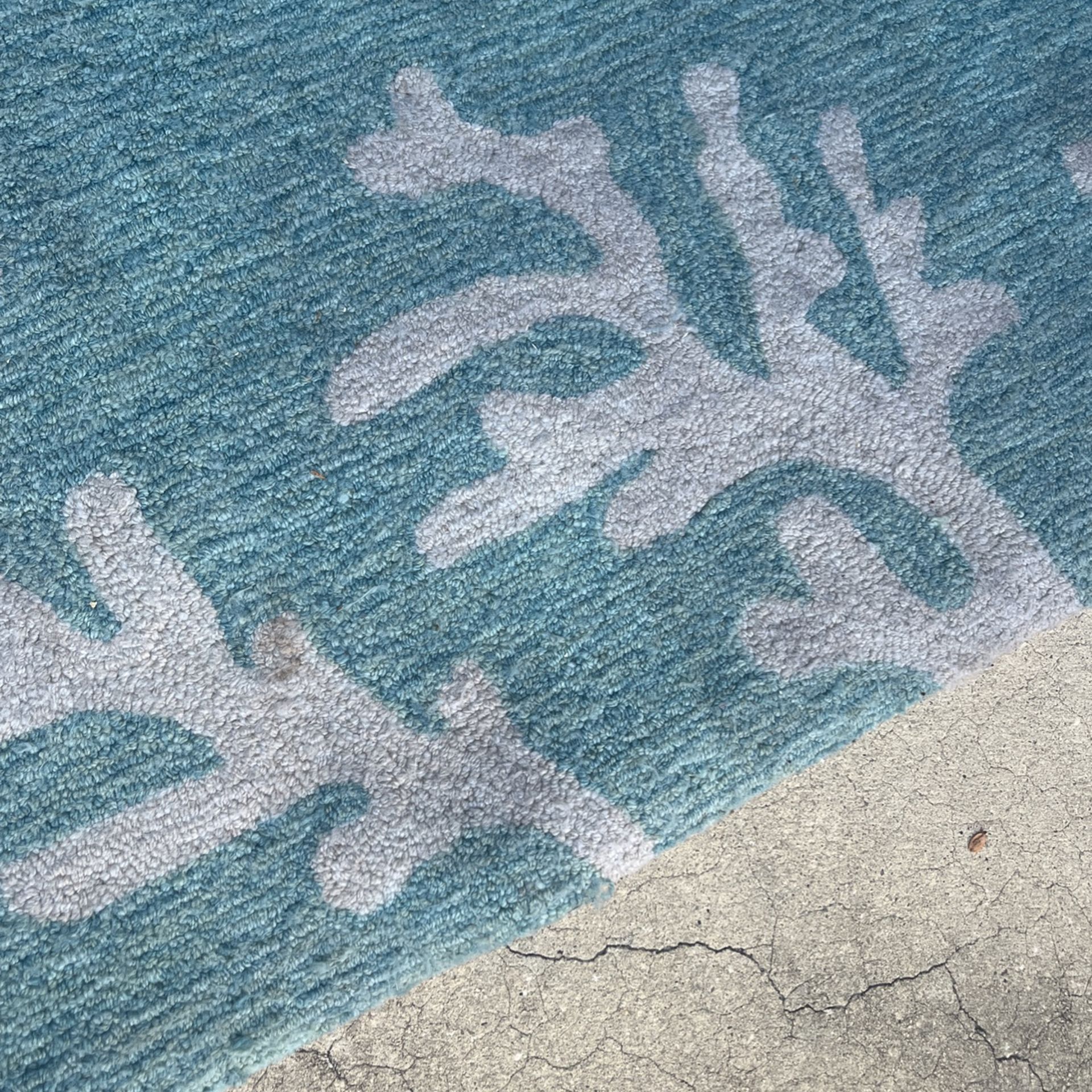 Aqua Blue Coral Reef Area Rug Coastal 7 X 9 for Sale in Jacksonville