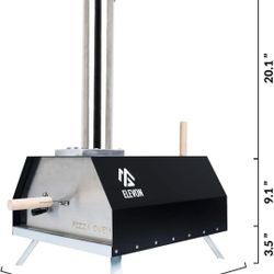 Brand new pizza Ovenb Maker Portable Stainless Steel Grill Outdoors Peel Stone, Pizza Oven, Chrome