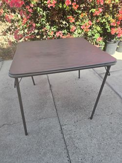 Vintage Samsonite USA Folding Card Table 34" x 34"