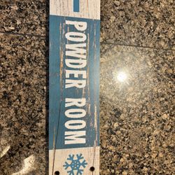 “Powder Room” Wall Decoration 