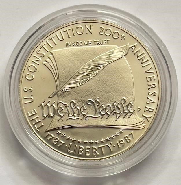 1987 U.S. Constitution UNC Silver Dollar