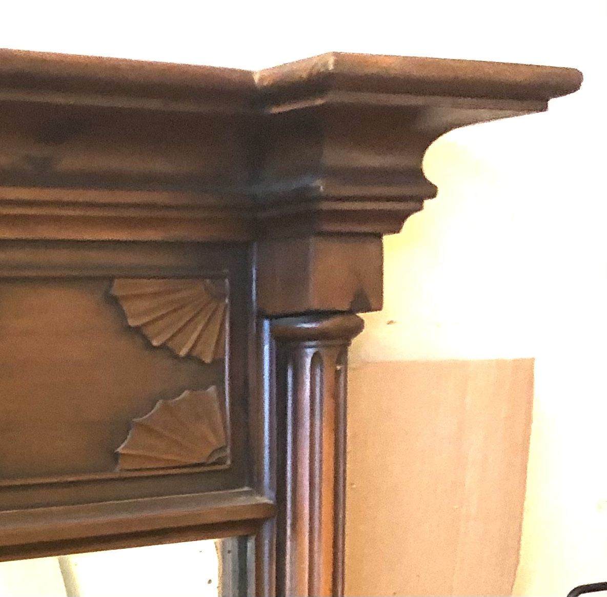Vintage Carved Panel Mirror