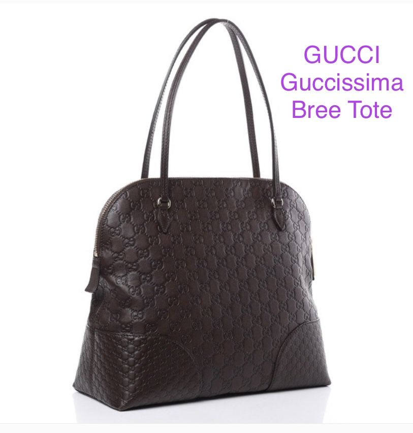 Gucci Guccisima Medium Bree Tote (Chocolate Brown)