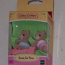 Calico Critters SANDY CAT TWINS