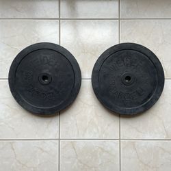 Weider 25 lb Bumper Weight Plates