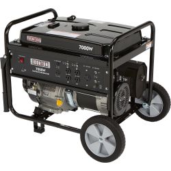 Ironton Portable Generator with Wheel Kit —7000 Surge Watts