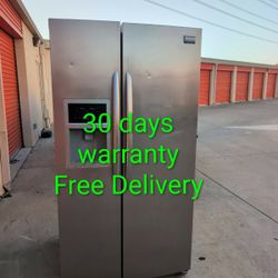 Frigidaire Stainless Steel Refrigerator  25 Cuft Capacity 