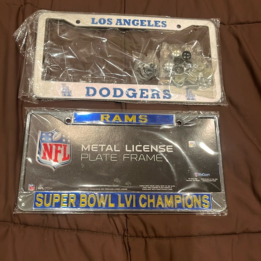 Only Rams Rear Plate Dodgers Rams License Plate Frames for Sale in Diamond Bar, CA - OfferUp