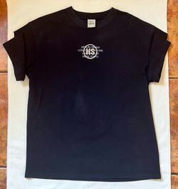 Highsnobiety Classic Heavy Black S/S Embroidered T-Shirt Size Large