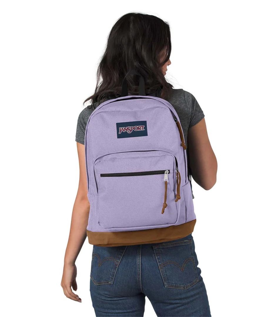 jansport right pack purple dawn Backpack Roomy main compartment with space for all your stuff Student Backpack Jansport Purple Dawn