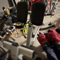 Exercise Bike And Back Extension Machine