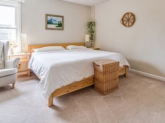 Non-toxic King Bed w/ Organic Mattress & Accessories