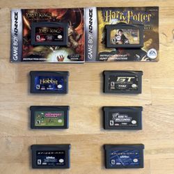 8 Game Boy Advance Games With Two Instruction Manual 