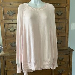 Woman’s Pale Pink Tunic Style Sweater Size XL By Old Navy Néw No Tags