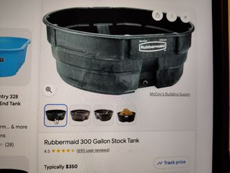 Rubbermaid 300 gallon stock tank