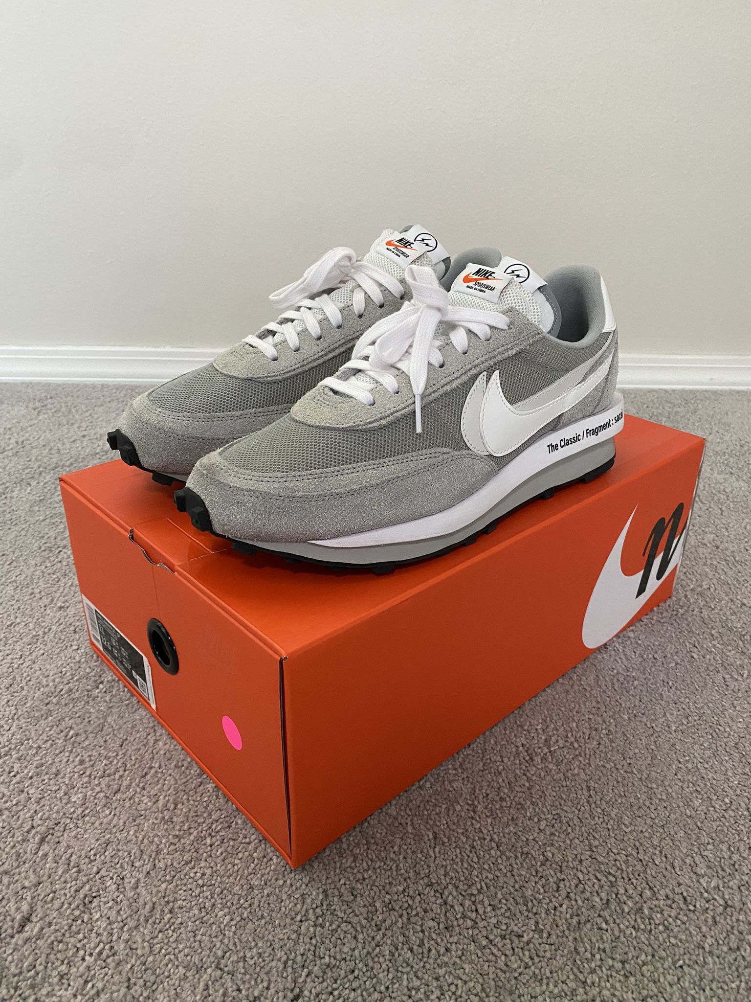 Nike Sacai Fragment LDwaffle Grey - Size 11