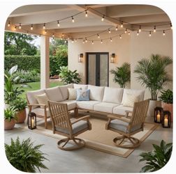 BRAND NEW PATIO SECTIONAL WITH 2 CHAIRS